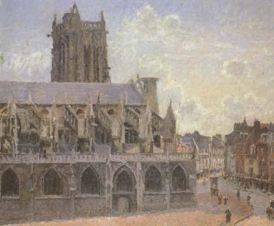 Camille Pissaro The Church of St.Jacques at Dieppe (san08)